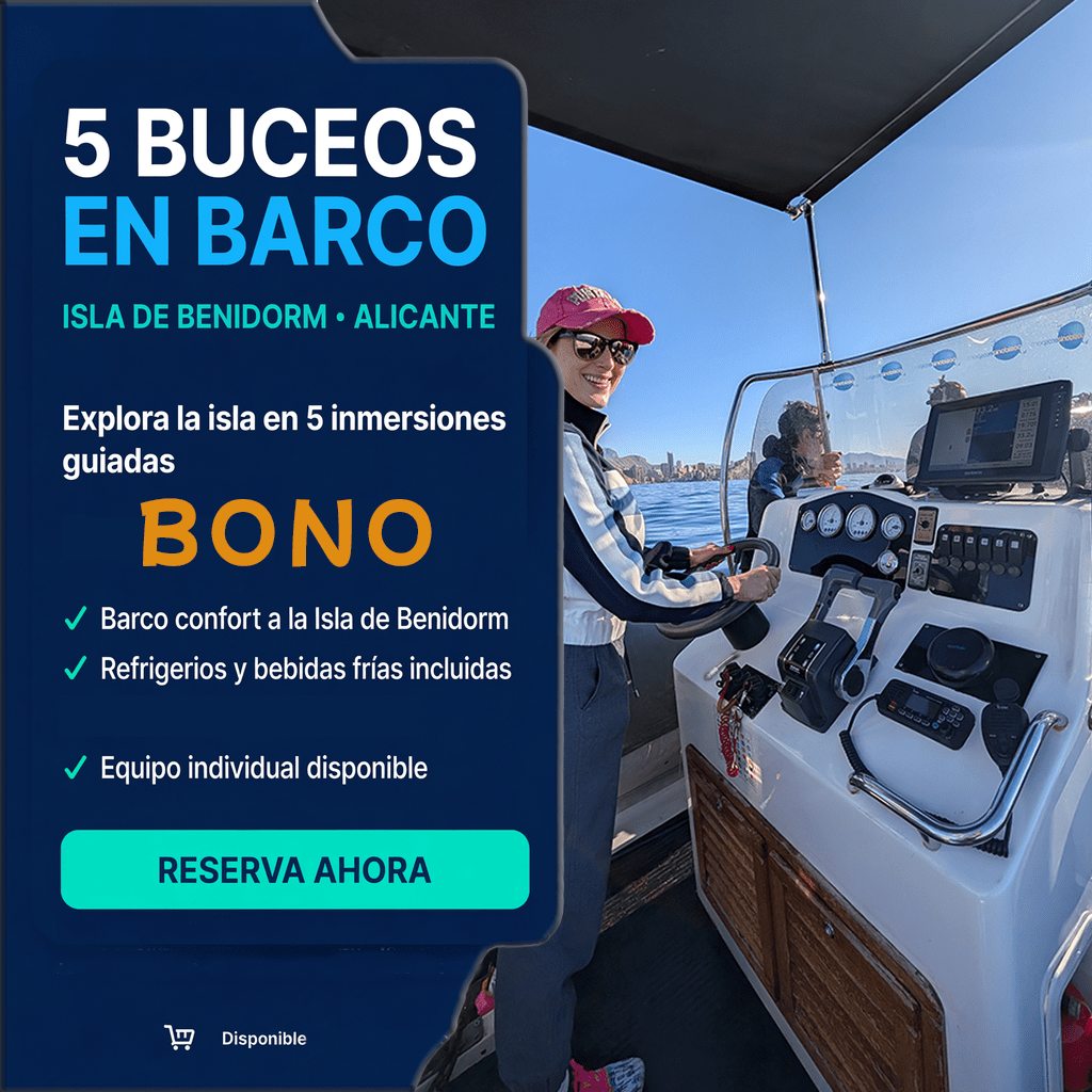 Bono de 5 buceos de barco